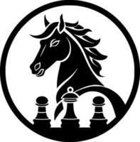 ajedrez, minimalista y sencillo silueta - vector ilustración