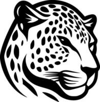 leopardo, minimalista y sencillo silueta - vector ilustración