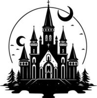 Gothic - Black and White Isolated Icon - Vector illustration