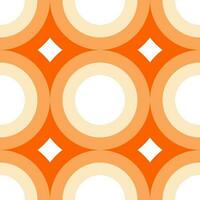 Abstract seamless pattern background circle orange shade illustrarion vector