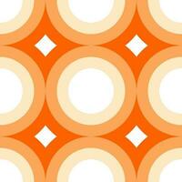 Abstract seamless pattern background circle orange shade illustrarion vector