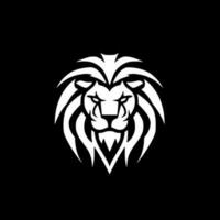 Lion, Black and White Vector illustration