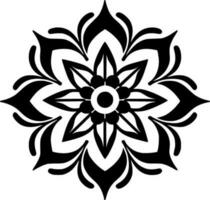 mandala - minimalista y plano logo - vector ilustración