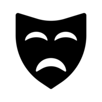 zwart tragedie maskers element png