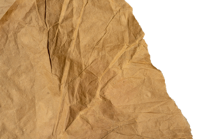 skrynkliga brun trasig papper kant png