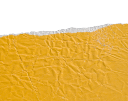 Yellow torn paper edge isolated element png