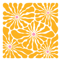 yellow flower pattern element png