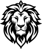 Lion - Black and White Isolated Icon - Vector illustration