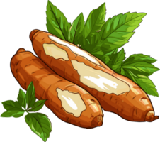 manioc racine manioc illustration png