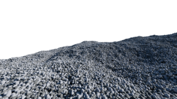 beautiful landscape of white gravel, black gravel, stone, soil png