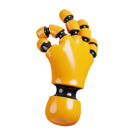 Cyborg arm icon isolated. AI support and artificial intelligence technology concept. 3D Render illustration. png