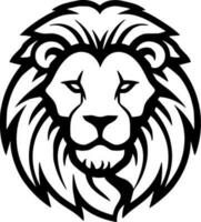 Lion, Minimalist and Simple Silhouette - Vector illustration