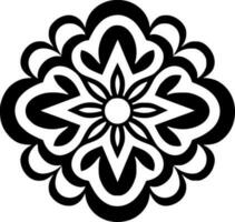 Mandala, Minimalist and Simple Silhouette - Vector illustration