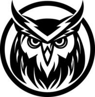 Owl, Minimalist and Simple Silhouette - Vector illustration