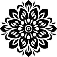 Mandala, Minimalist and Simple Silhouette - Vector illustration