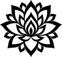 mandala - minimalista y plano logo - vector ilustración