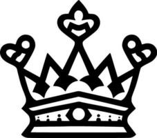 Crown, Minimalist and Simple Silhouette - Vector illustration