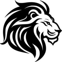 Lion - Black and White Isolated Icon - Vector illustration