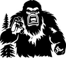 Bigfoot, Minimalist and Simple Silhouette - Vector illustration