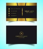 Double-Sided Luxury, Modern and Elegant Business Card Design Template. Vector Illustration