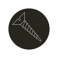 Deck screws icon vector