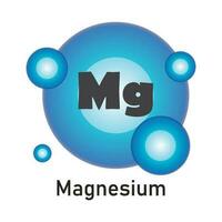 Magnesium chemical element icon vector