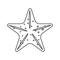 estrella pescado icono vector