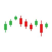 Stock price indicator chart icon vector
