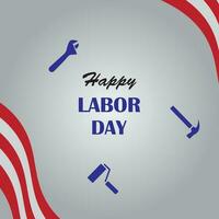 Background design with Labor Day theme vector