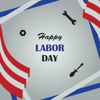 Background design with Labor Day theme vector