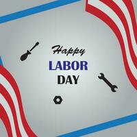 Background design with Labor Day theme vector