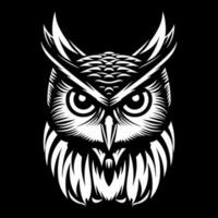 Vector owl head