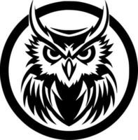 Owl, Minimalist and Simple Silhouette - Vector illustration