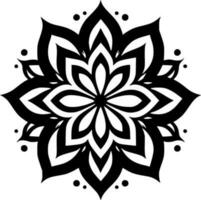 Mandala - Minimalist and Flat Logo - Vector illustration
