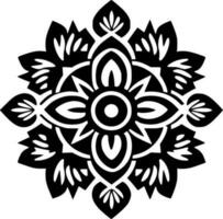 Mandala, Minimalist and Simple Silhouette - Vector illustration