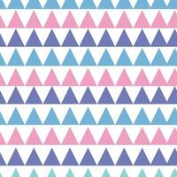 Geometric textile zigzag triangle seamless pattern in pastel colors. Background design texture. vector