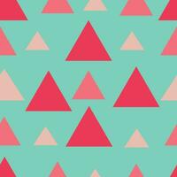 Triangle geometric seamless pattern vector