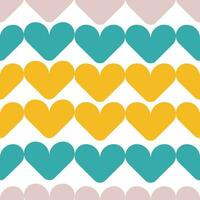 Cute love tosca, yellow, soft purple seamless pattern. Background design texture. Pastel colors. vector