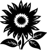 Flower, Minimalist and Simple Silhouette - Vector illustration