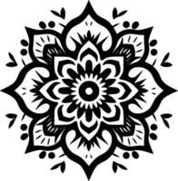 Mandala, Minimalist and Simple Silhouette - Vector illustration