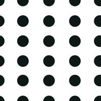 Abstract monochrome geometric pattern, seamless background. Simple black and white repeating texture with dots, circle, ball or point. vector