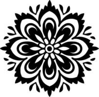 Mandala, Minimalist and Simple Silhouette - Vector illustration