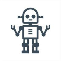 Artificial intelligence robot icon. Robot icon. Vector and glyph