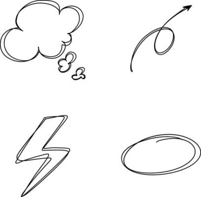 doodle drawing shapes
