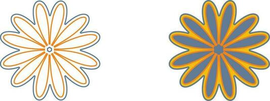 set of flowers vector