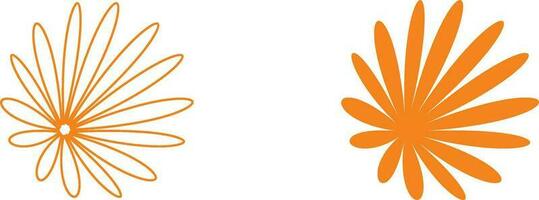 set of flowers vector
