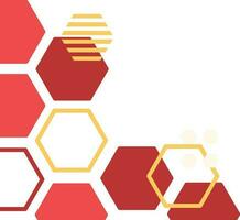 abstract hexagon background vector