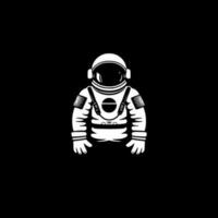 Astronaut, Black and White Vector illustration