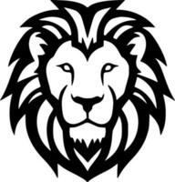 Lion - Black and White Isolated Icon - Vector illustration