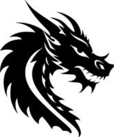 Dragon, Minimalist and Simple Silhouette - Vector illustration